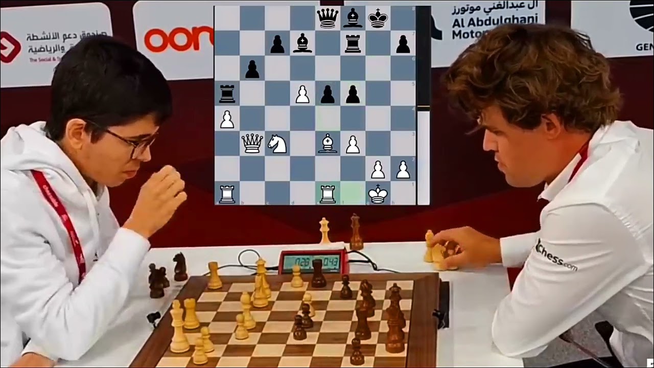 Magnus Carlsen (2881) vs Marco Materia (2510) World Blitz Championships 2025 Round 1 | MotorsDoha