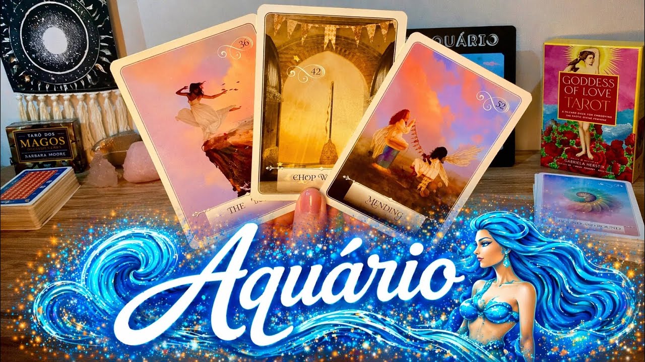 Aqu&aacute;rio ♒️ Quarta - Feira 15 de Abril✨Mensagem do Tarot de hoje✨🍀💌