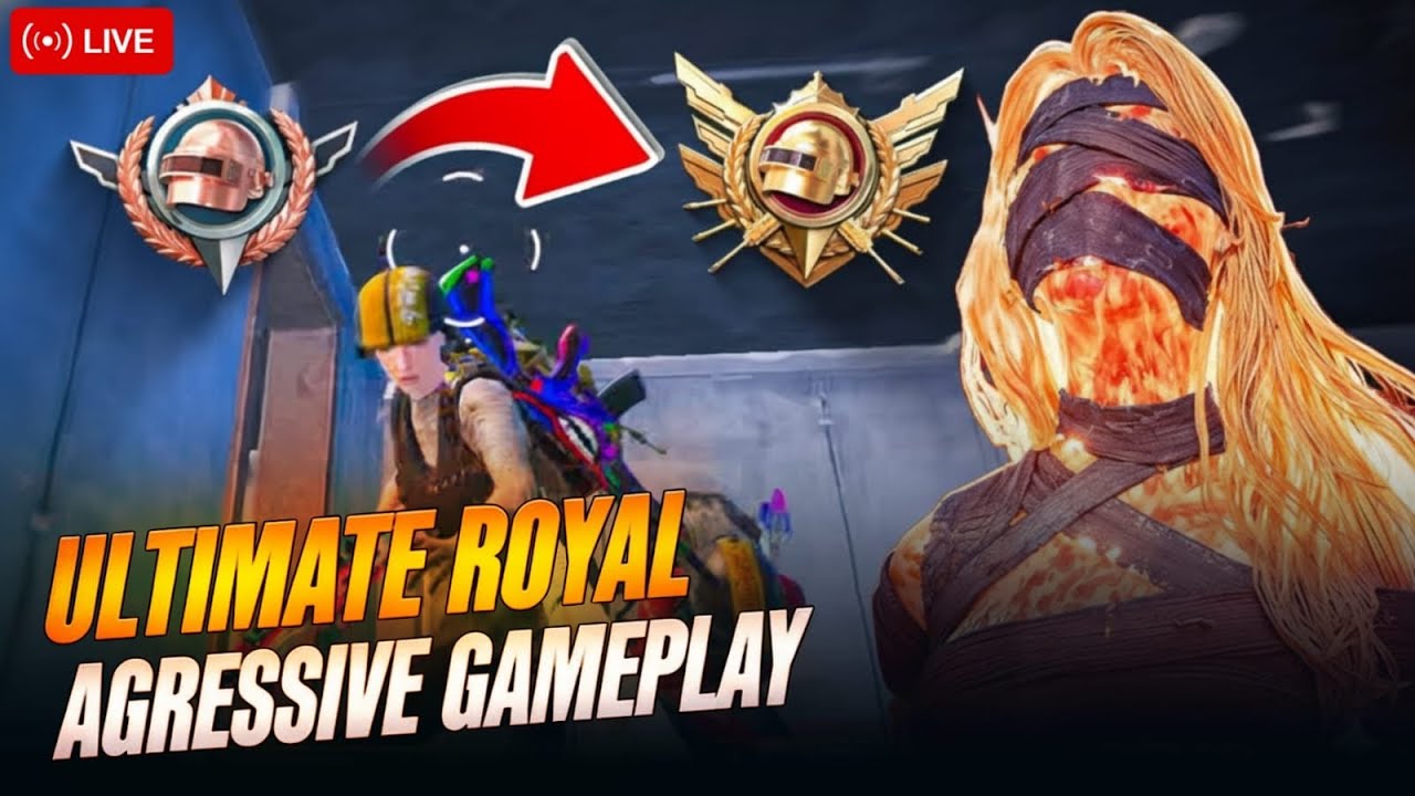 🔥 Live Rank Push Madness in PUBG Mobile Ultimate Royale! 🏆
