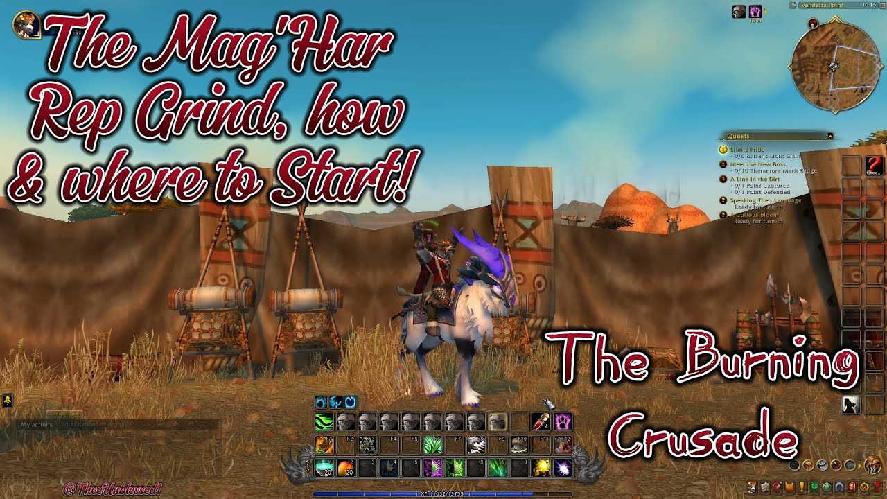 World of Warcraft, The Burning Crusade: The Mag'Har Rep Grind, How, & Where to Start! Mount, & More!