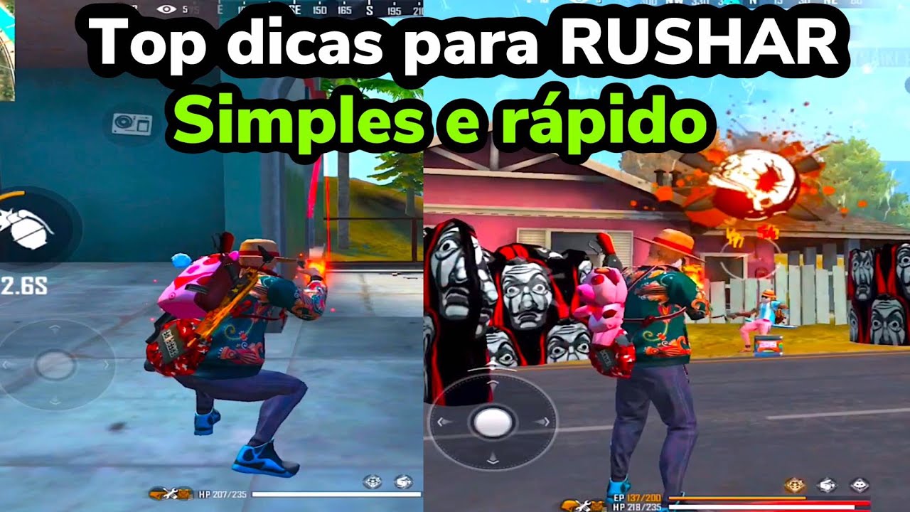 APRENDA RUSHAR DE FORMA CERTA! NINGUÉM VAI ENTENDER NADA - FREE FIRE