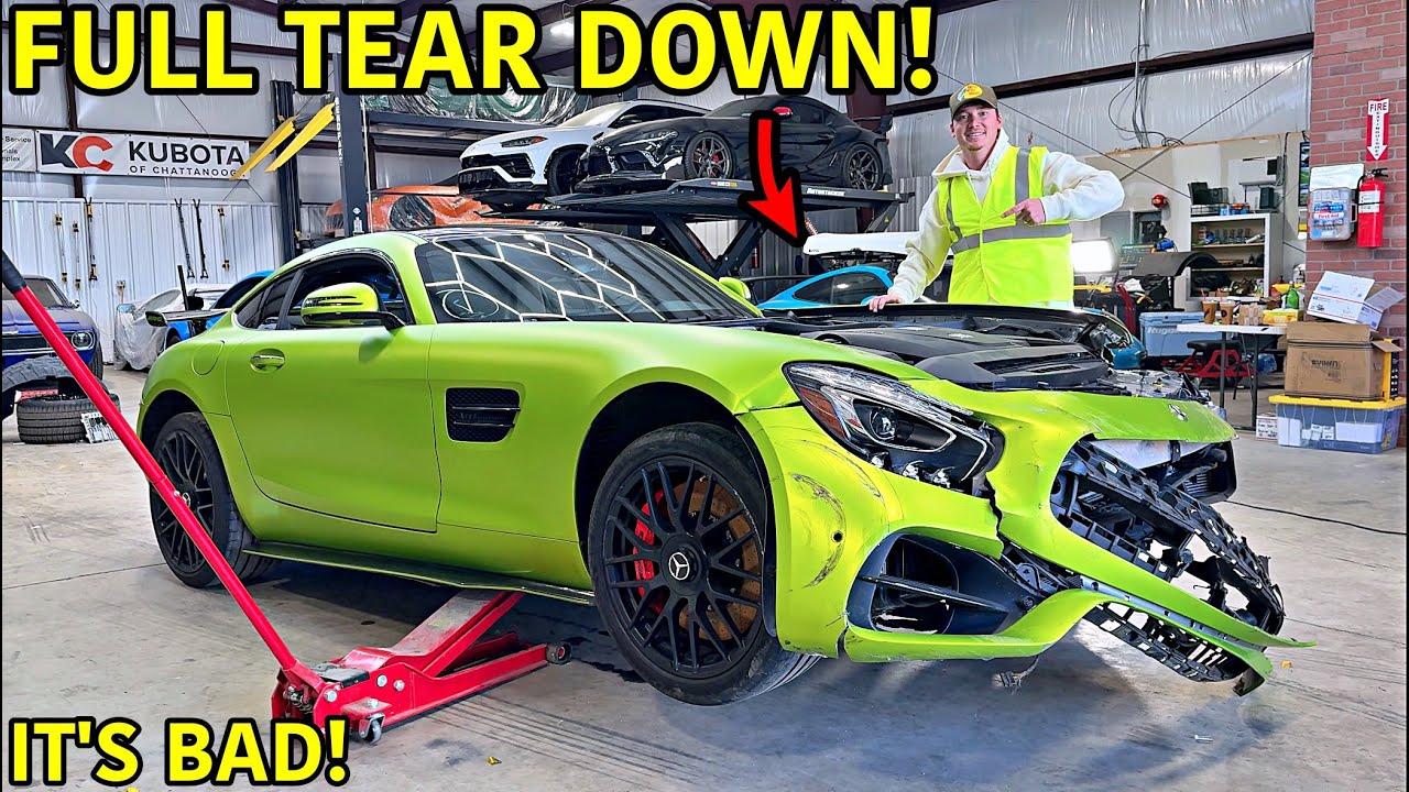 Our Wrecked Mercedes AMG GTS Can't Be Fixed!!! Our Toughest Build Yet?