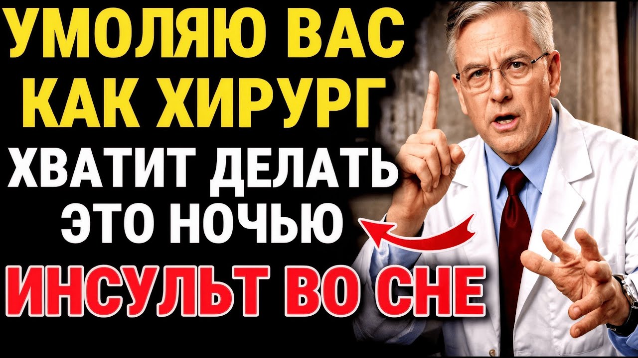 Он ЗАБОЛЕЛ во сне ОТ того, что КУШАЛ ЭТО. ПРОШУ, не делай этого! Это вызывает ИНСУЛЬТ ПОСЛЕ 50