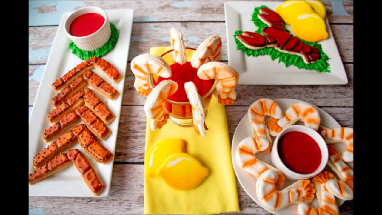 Seafood Cookies- Shrimp, Crab Legs and Lobsters