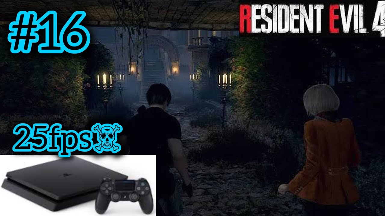 Resident Evil 4 Remake ps4 slim, essa parte até agora e onde perde muito fps😦