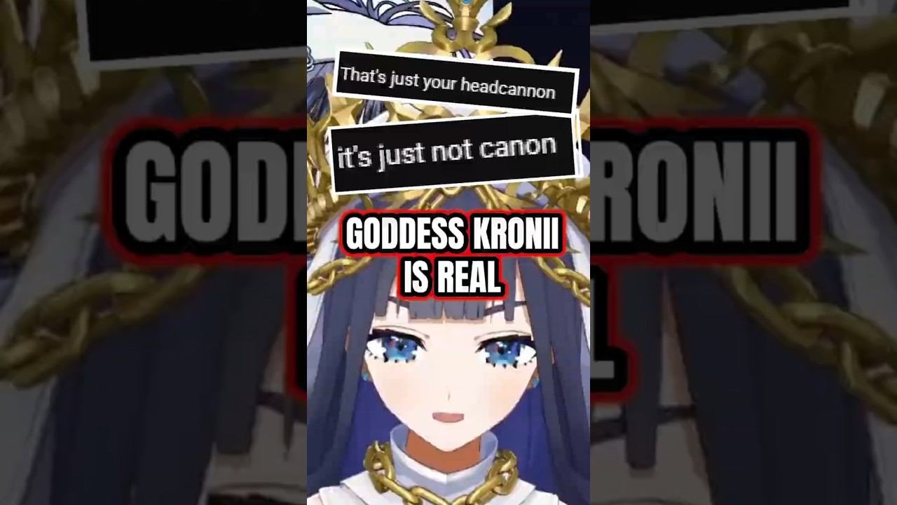 Kronii got triggered after someone say GODDESSRONII is not canon #hololive #vtuber