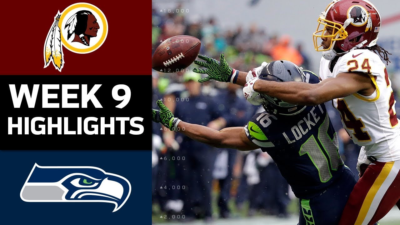 Redskins vs. Seahawks | NFL Week 9 Game Highlights