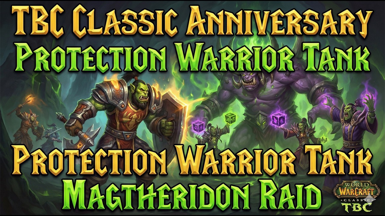 TBC Classic Anniversary Protection Warrior Tank Magtheridon Raid