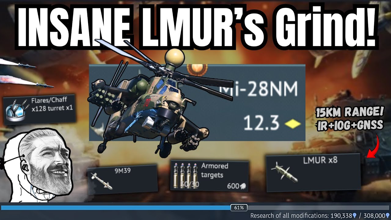 [STOCK] Mi-28NM is UNBEATABLE!🔥(after the update) | Grind for LMUR's IR missiles!