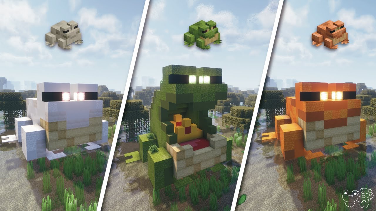 Giant Frog Statues Minecraft Mob Tutorial & Download | Easy How To Build