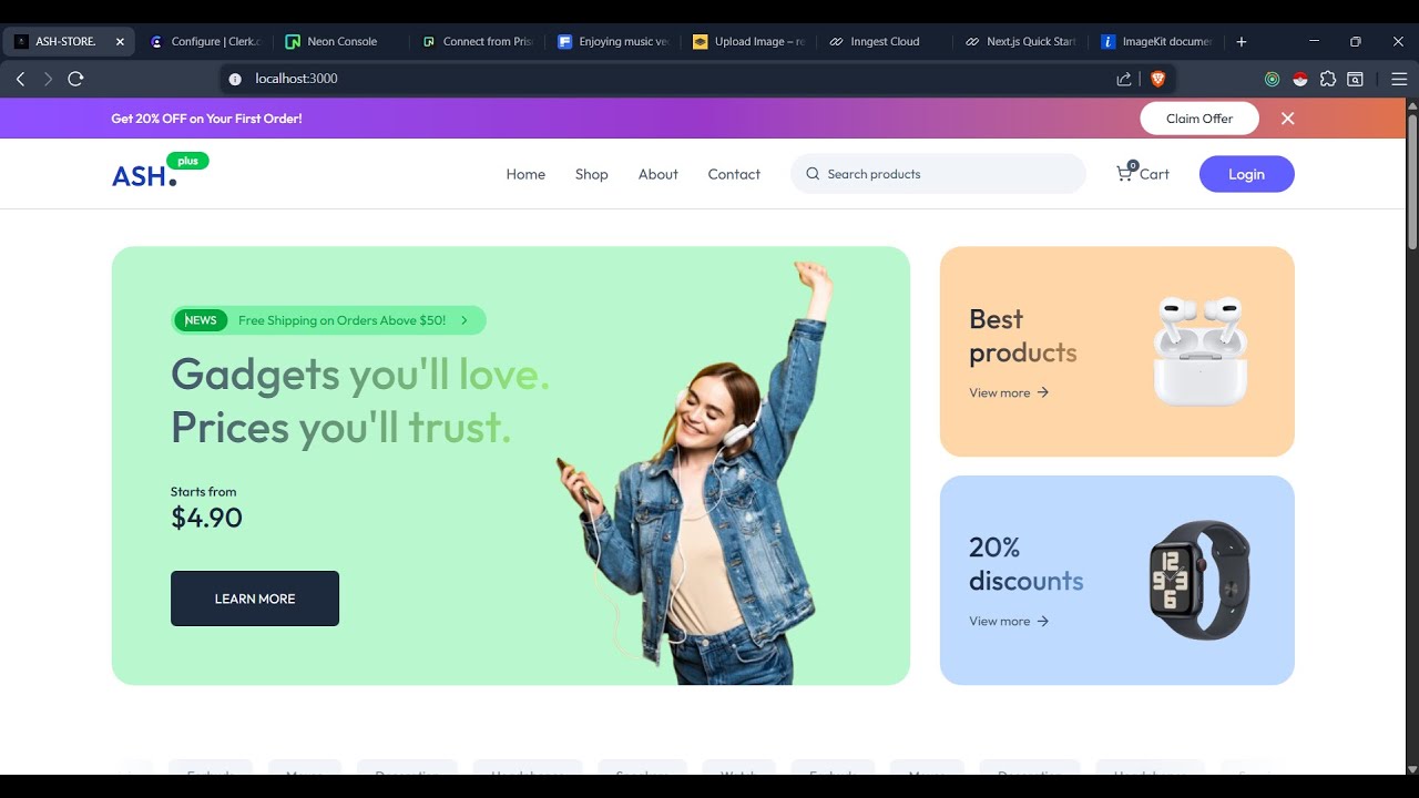 Building a Modern Ecommerce Platform with Next.js. Full Frontend Completed!