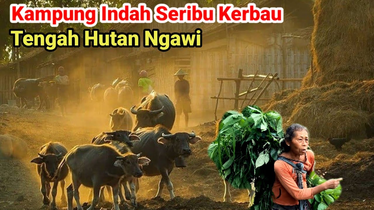 Kampung Unik Mirip Afrika Tengah Hutan Pedalaman Ngawi | Kampung Kerbau Ngawi