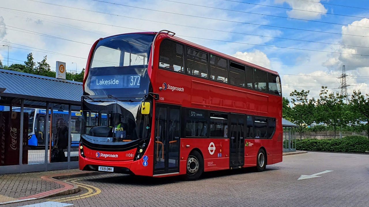 Journey on London Bus Route 372 - 11081 (YX19OMH)