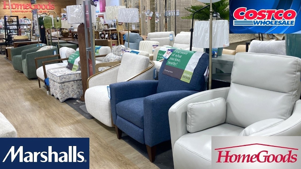 MARSHALLS HOMEGOODS COSTCO МЕБЕЛЬ КРЕСЛА ДИВАНЫ СТОЛЫ ШОППИНГ СО МНОЙ ЭКСКУРСИЯ ПО МАГАЗИНУ