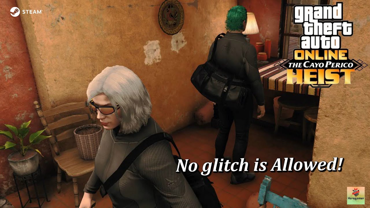 No Glitch is Allowed! - Gold & Tequila & Elite & Swim Exit & 2P - GTA Online The Cayo Perico Heist