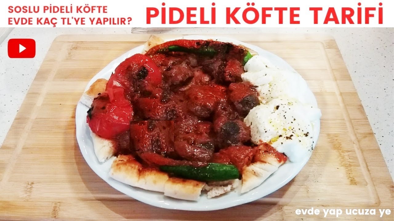 SOSLU PİDELİ KÖFTE TARİFİ 🥘| EVDE YAP UCUZA YE👍