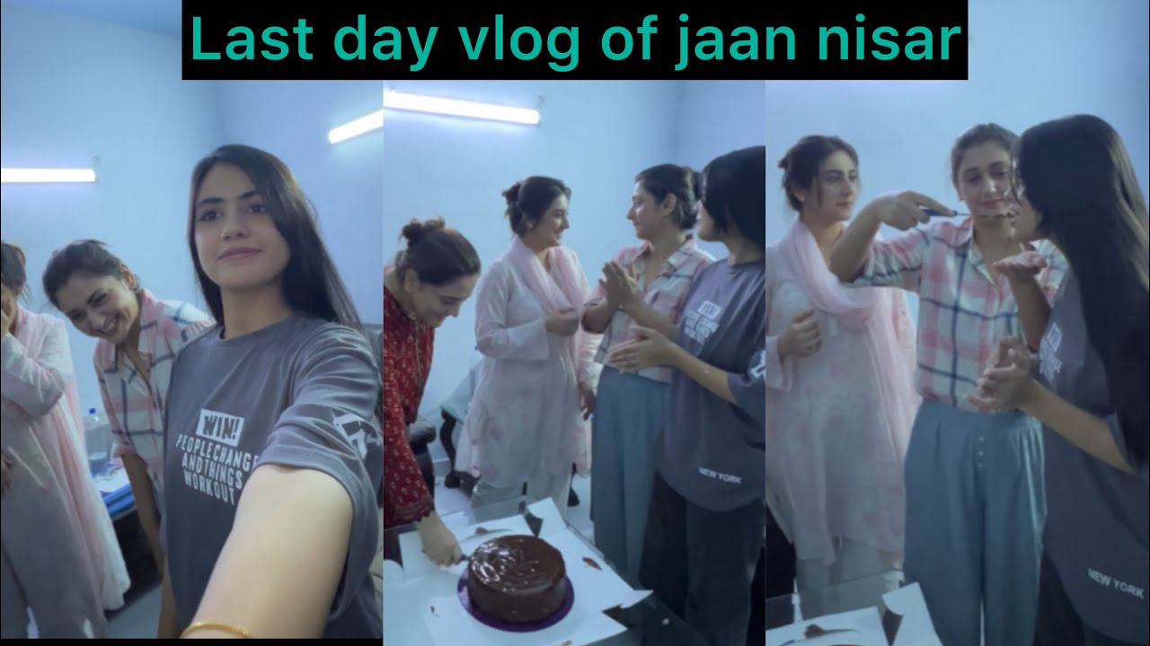 Last day on the set of jaan nisar 🥹