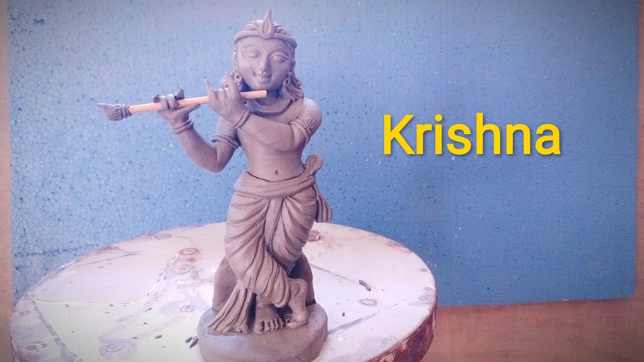 Krishna murtee Making Process with Natural Mitti | Gopal thakur banana | Art Tech