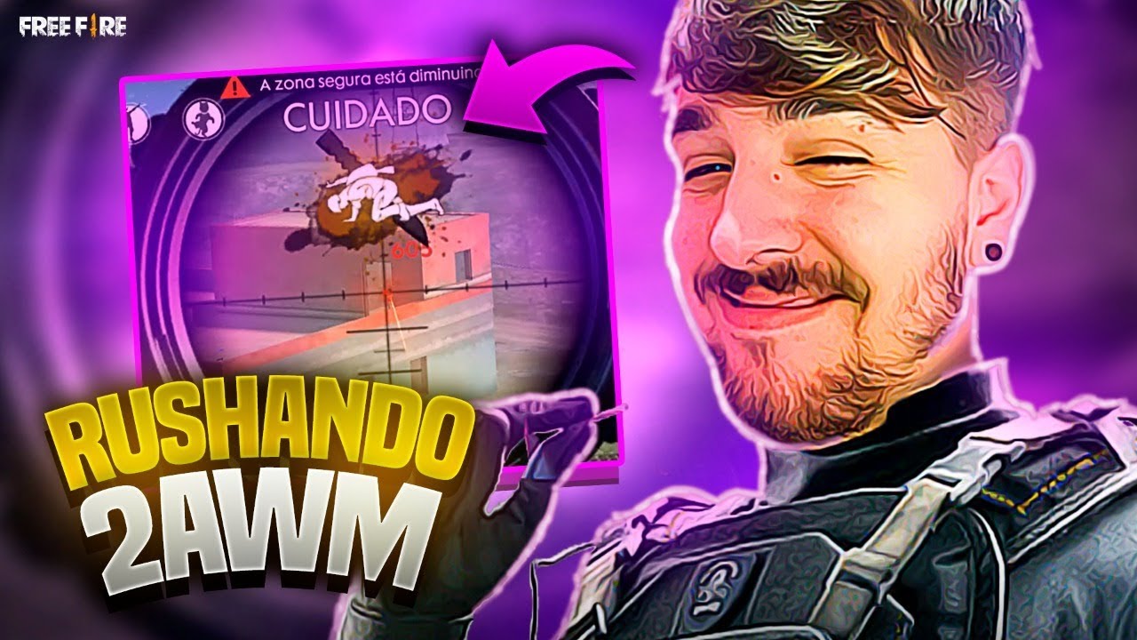 RUSHANDO COM 2 AWM NO FREEFIRE!!! FT LOS GRANDES