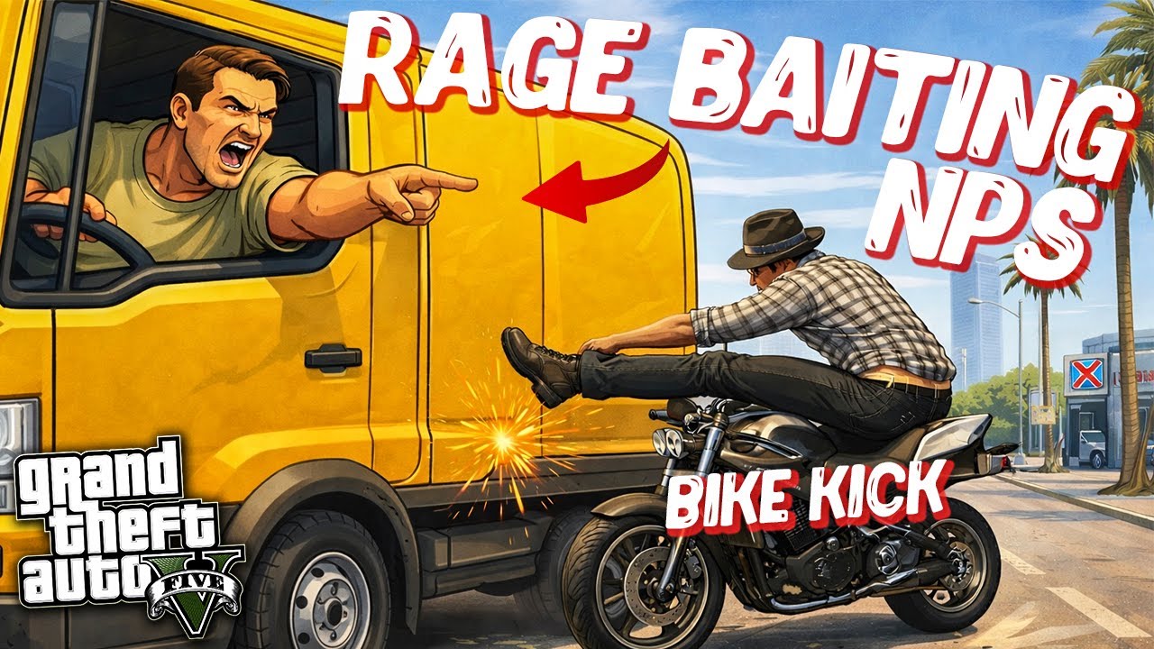 GTA 5 NPCs have broken their cars on my Rage Baiting