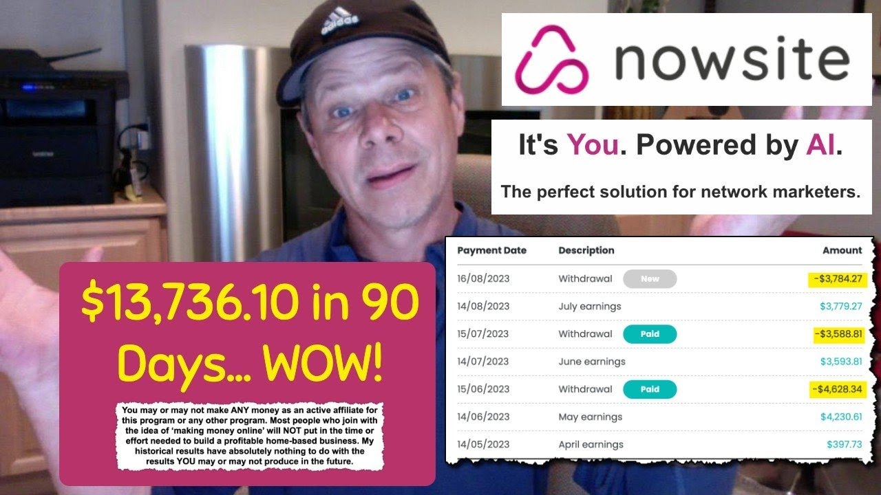 🔥 $13,700 in 90 Days with Nowsite Affiliate Program! | Exclusive Discount Codes Inside! 🔥