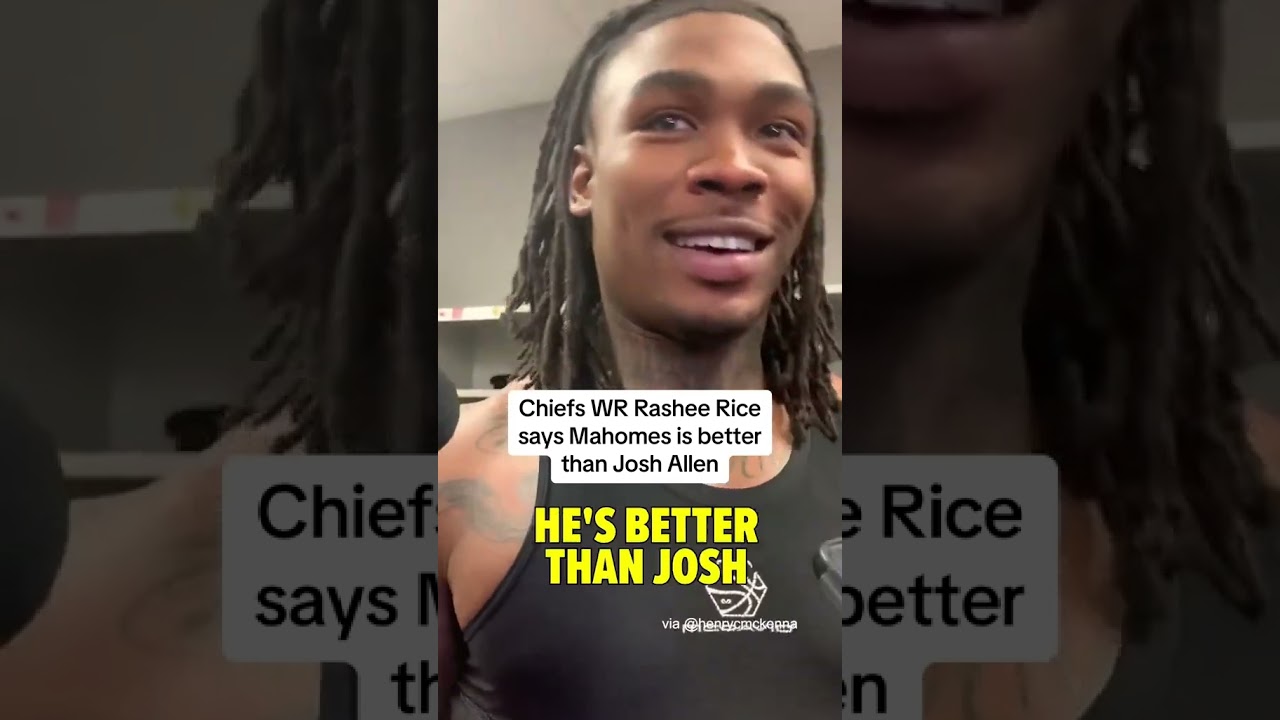 Rashee Rice calls Mahomes better than Josh Allen #shorts