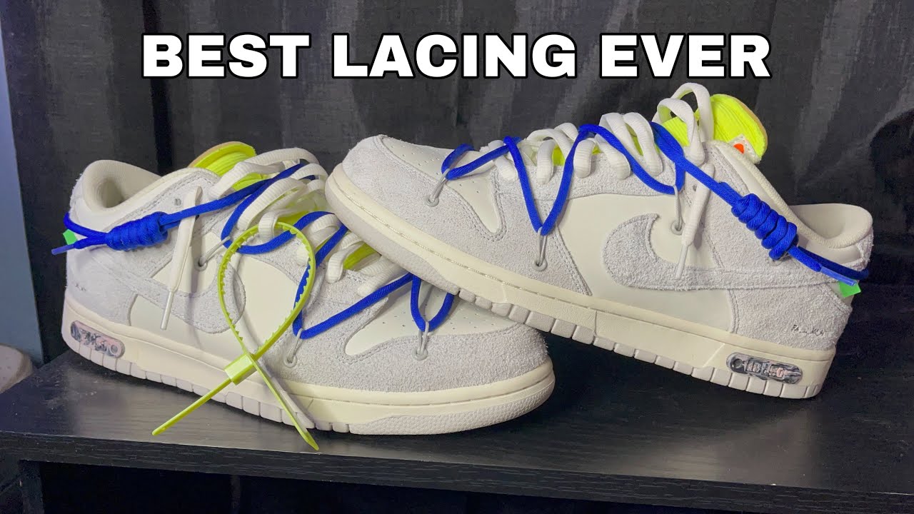 HOW TO LACE SECOND OFF-WHITE DUNK LACE (BEST WAY)