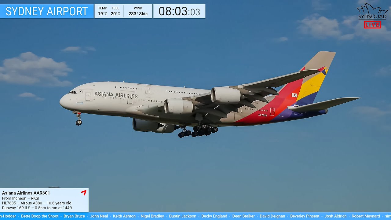 🔴 LIVE SydSquad Plane-Spotting at Sydney Airport - 22.01.26 🔴