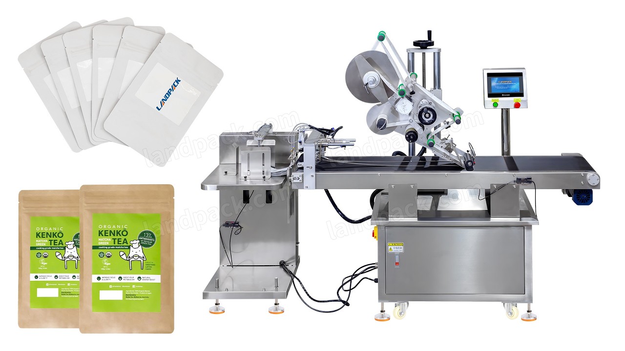 Automatic Premade Pouch Doypack Sticker Labeling Machine
