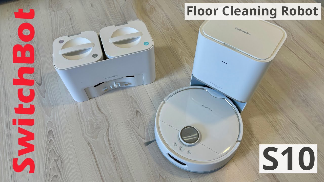 SwitchBot S10 Floor Cleaning Robot - UNIQUE IN THE WORLD with Automatic Water Filling and Draining