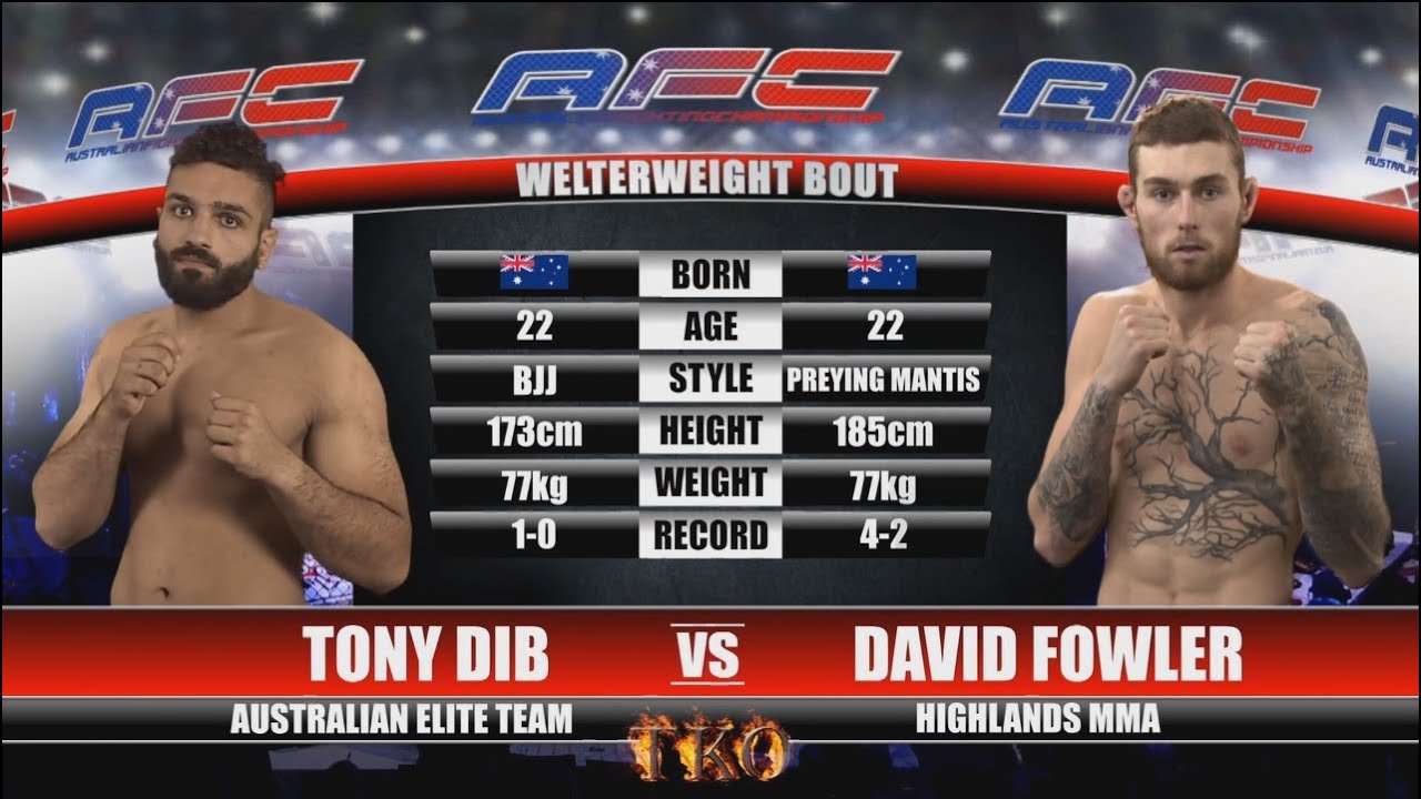 AFC 16 - Tony Dib Vs David Fowler