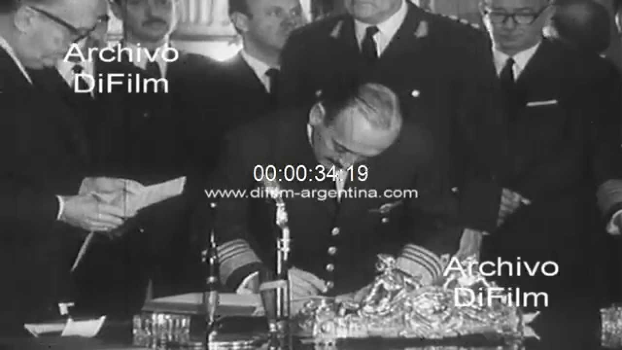 Alejandro Agustin Lanusse asume como Jefe del Ejercito 1968