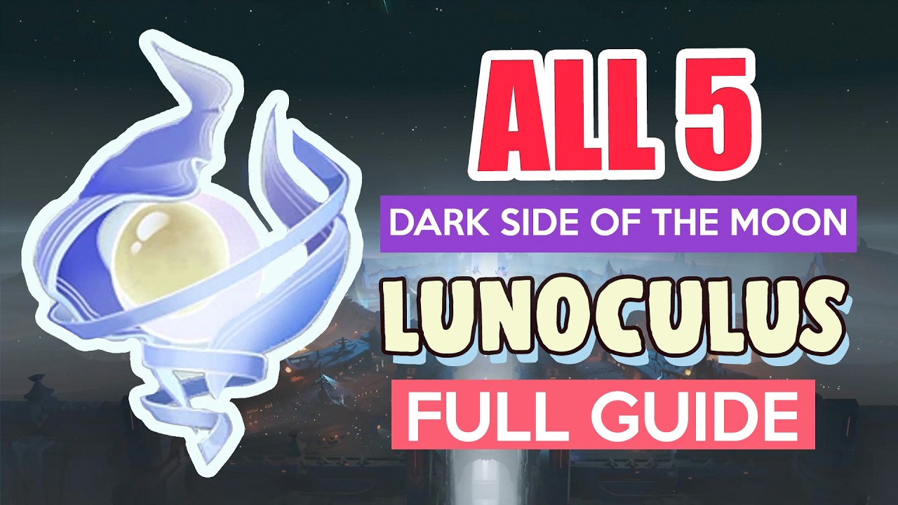 How to: GET ALL 5 LUNOCULUS DARK SIDE OF THE MOON Nod-Krai COMPLETE FULL TUTORIAL | Genshin Impact