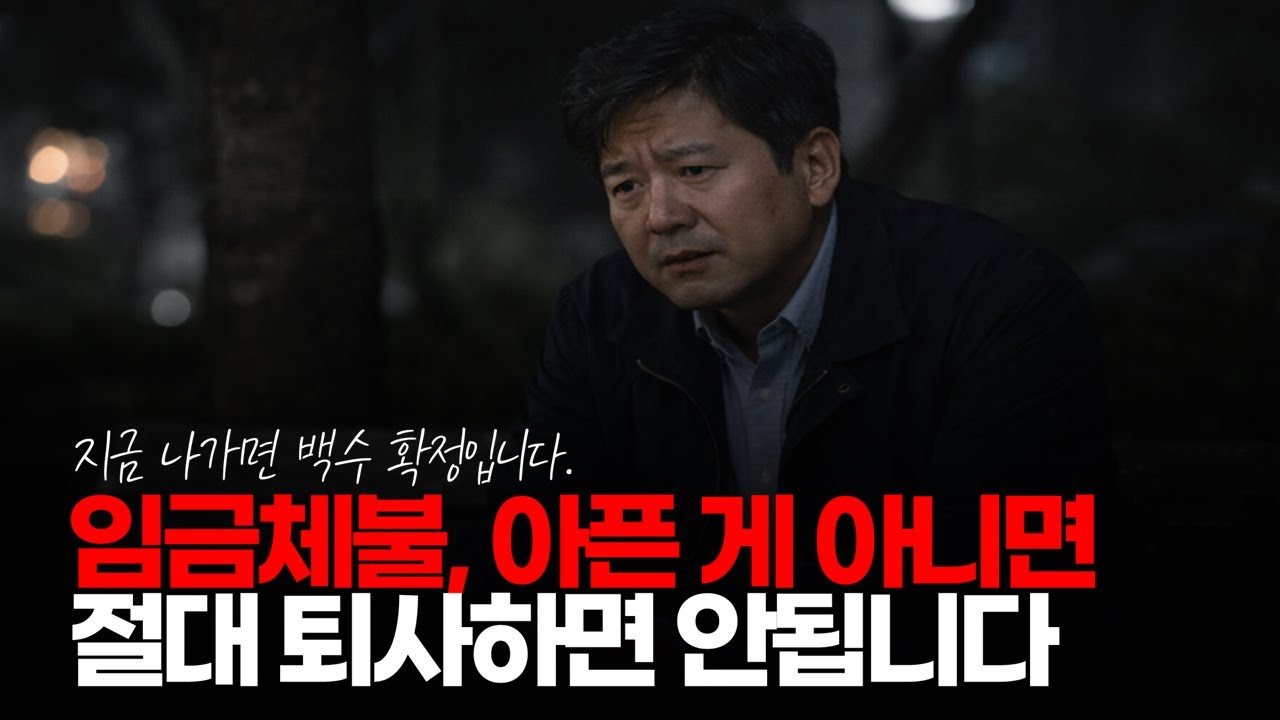 (※시청자댓글) 임금 체불이 되거나 일을 못할 병이 든 게 아니면 절대 퇴사하면 안됩니다. 지금 나가면 백수 확정입니다. #대기업퇴사 #퇴사후회 #장기백수