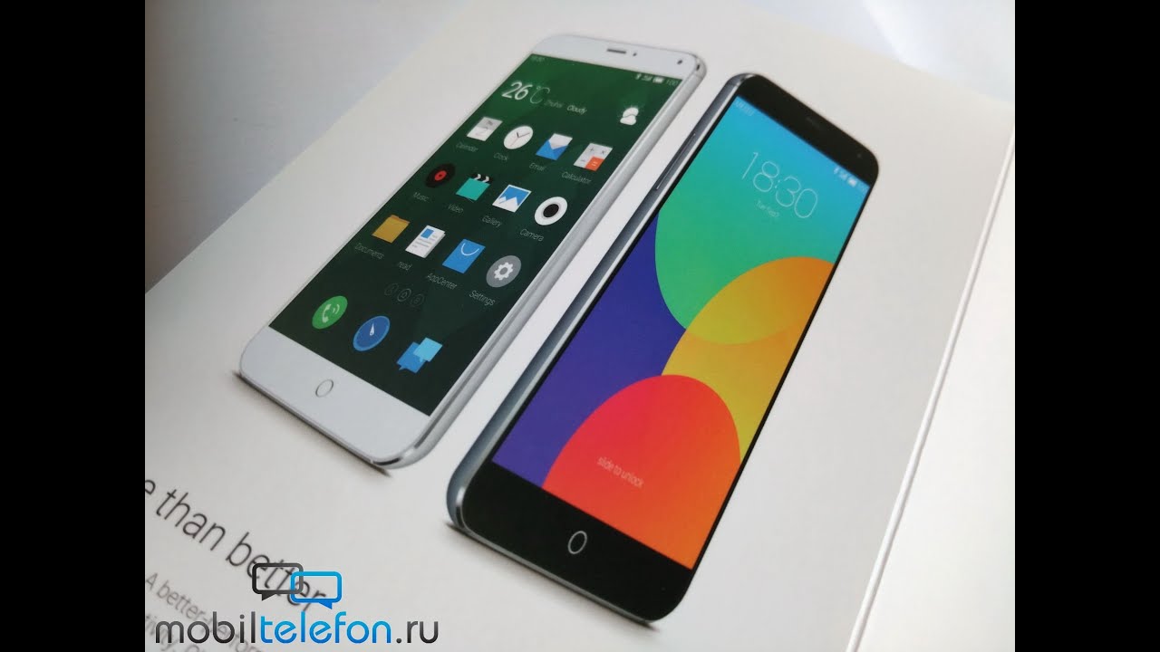 Распаковка Meizu MX4 в черном/сером цвете (unboxing)