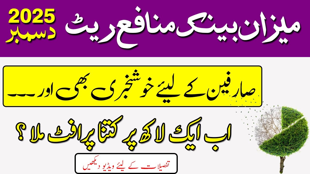Meezan Bank Profit Rates December 2025 | Meezan Bank Latest Profit Rates | Business Matters
