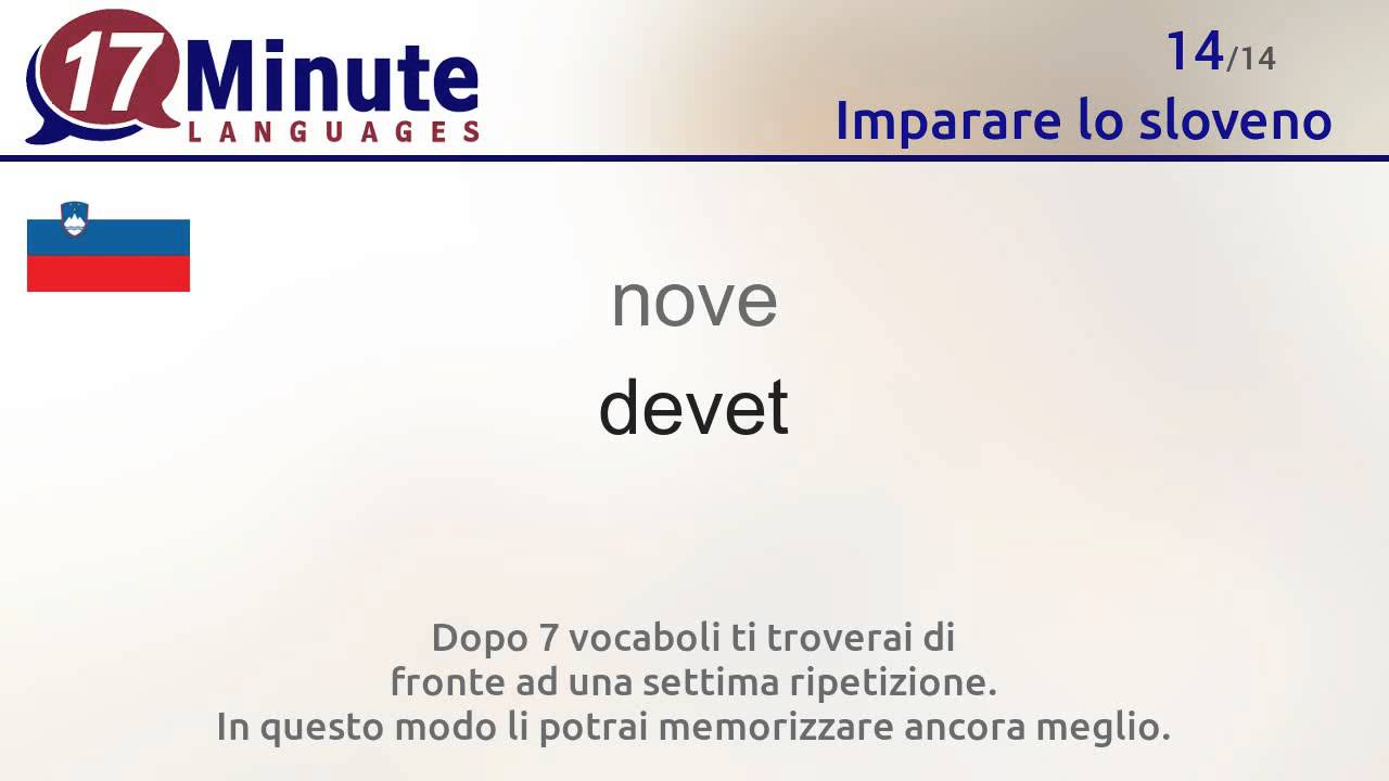 Imparare lo sloveno (videocorsi di lingua gratuiti)