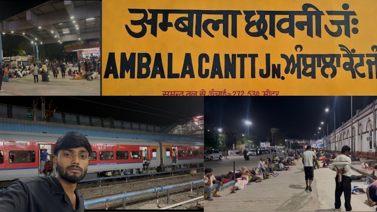 Ambala Cantt Railway Station 2025 | Chandigarh To Ambala By Road | Ambala Railway Station