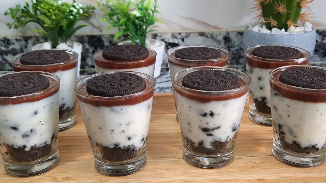 تحلية الاوريو روعة  😋 بمقادير  بسيطة لكن البنة رهيبة👌/ dessert oreo facile verrines sucrées🍧🍧