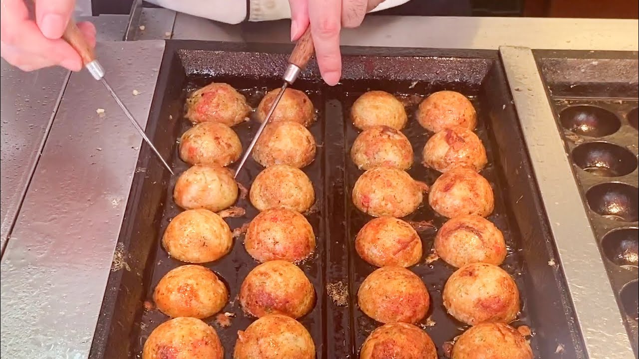 japanese street food - famous delicious gindaco takoyaki
