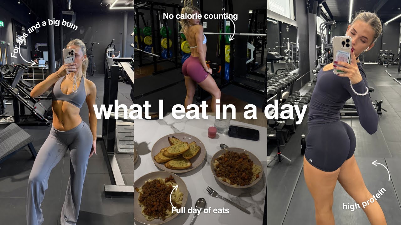 WHAT I EAT IN A DAY | full day of eating | high protein and REALISTIC meals 