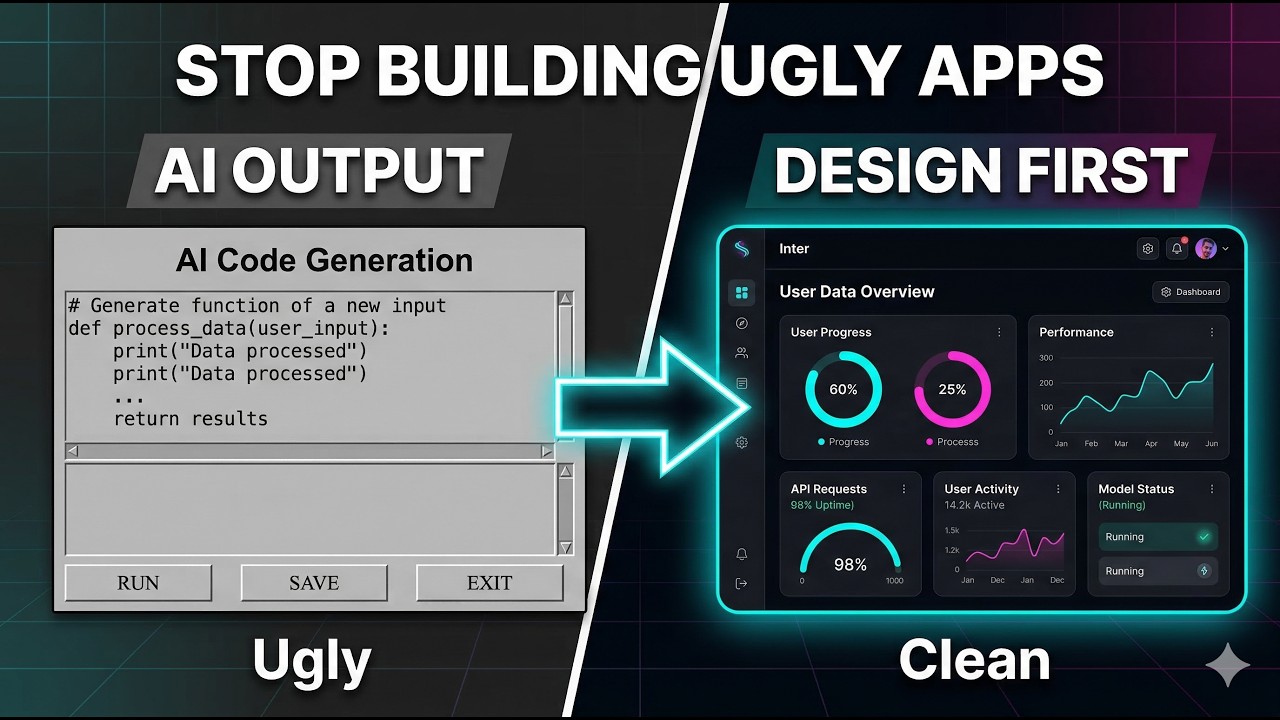 AI Builds Ugly Apps… Here’s How I Fixed It Without Skills