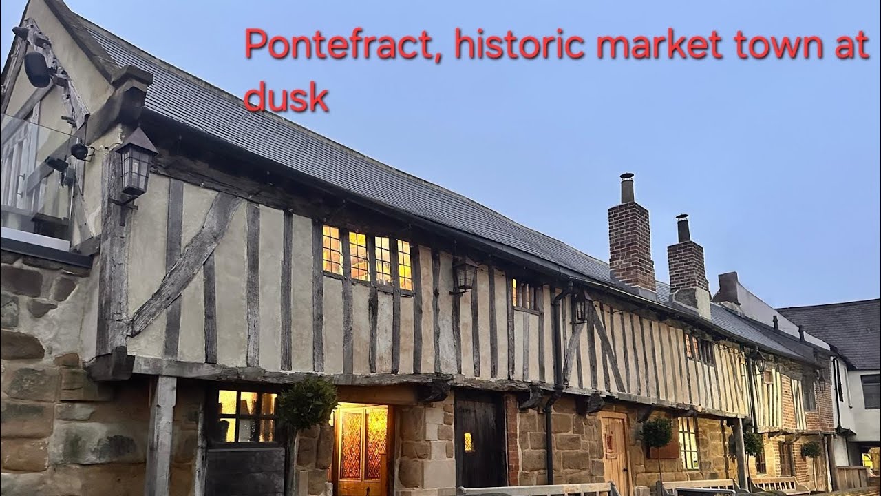 Historic Pontefract at dusk