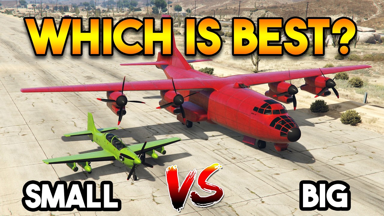 GTA 5 ONLINE : SMALL VS BIG (WHICH IS BEST FIGHTER PLANE?)
