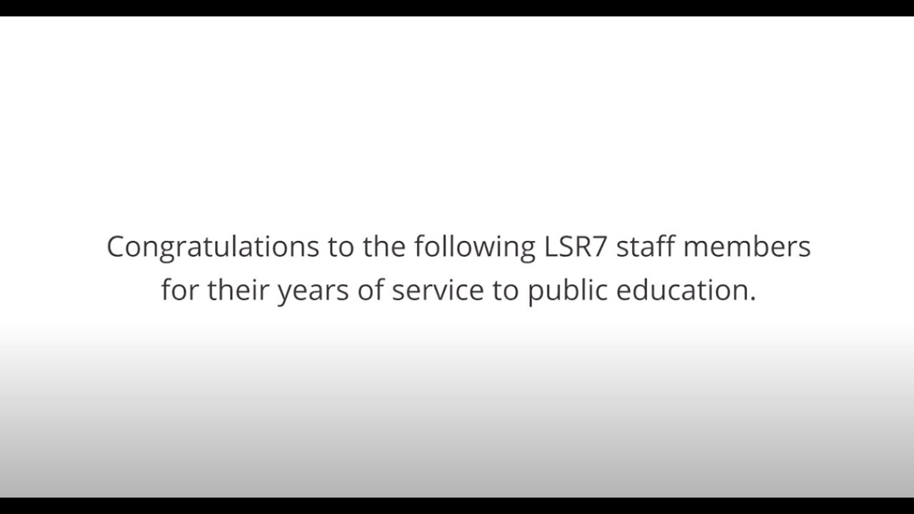 LSR7 Years of Service 2020
