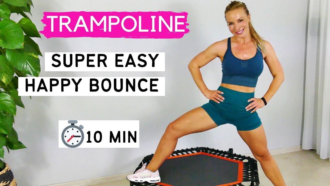 10 minute SIMPLE TRAMPOLINE workout | Rebounder workout | Trampoline exercise for beginners