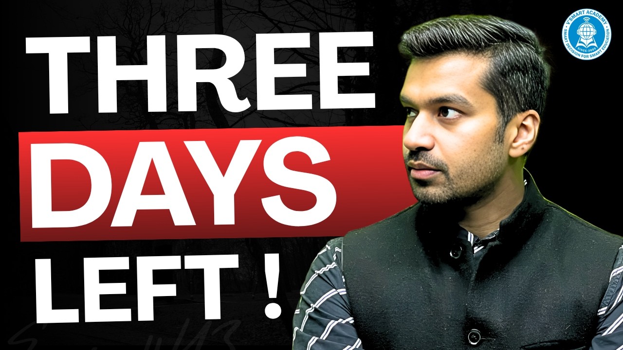 CA Foundation Sep 2026 Attempt will be your Last ! Watch this 3 Days Strategy | CA Parag Gupta