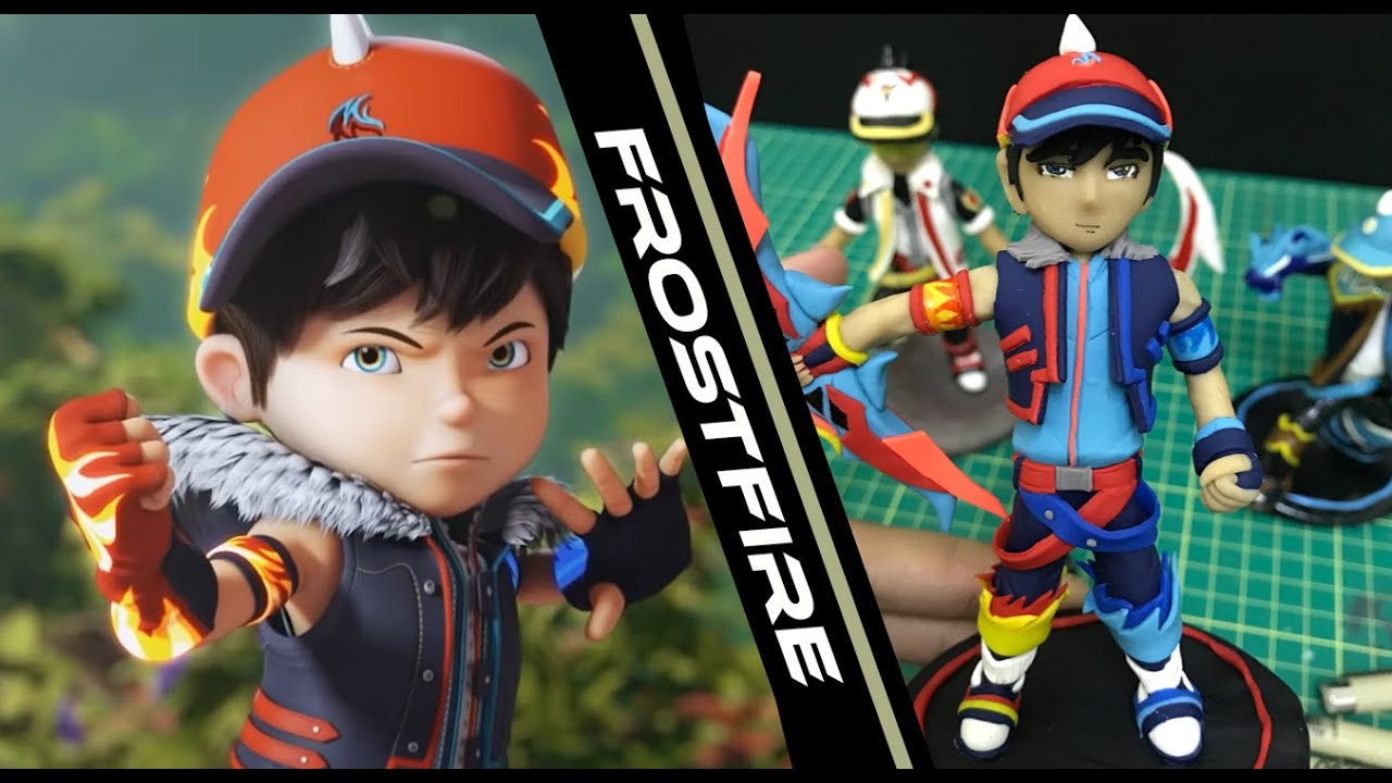 BoBoiBoy Frostfire(Fusion) | Boboiboy Movie 2 - [Sculpting Timelapse]