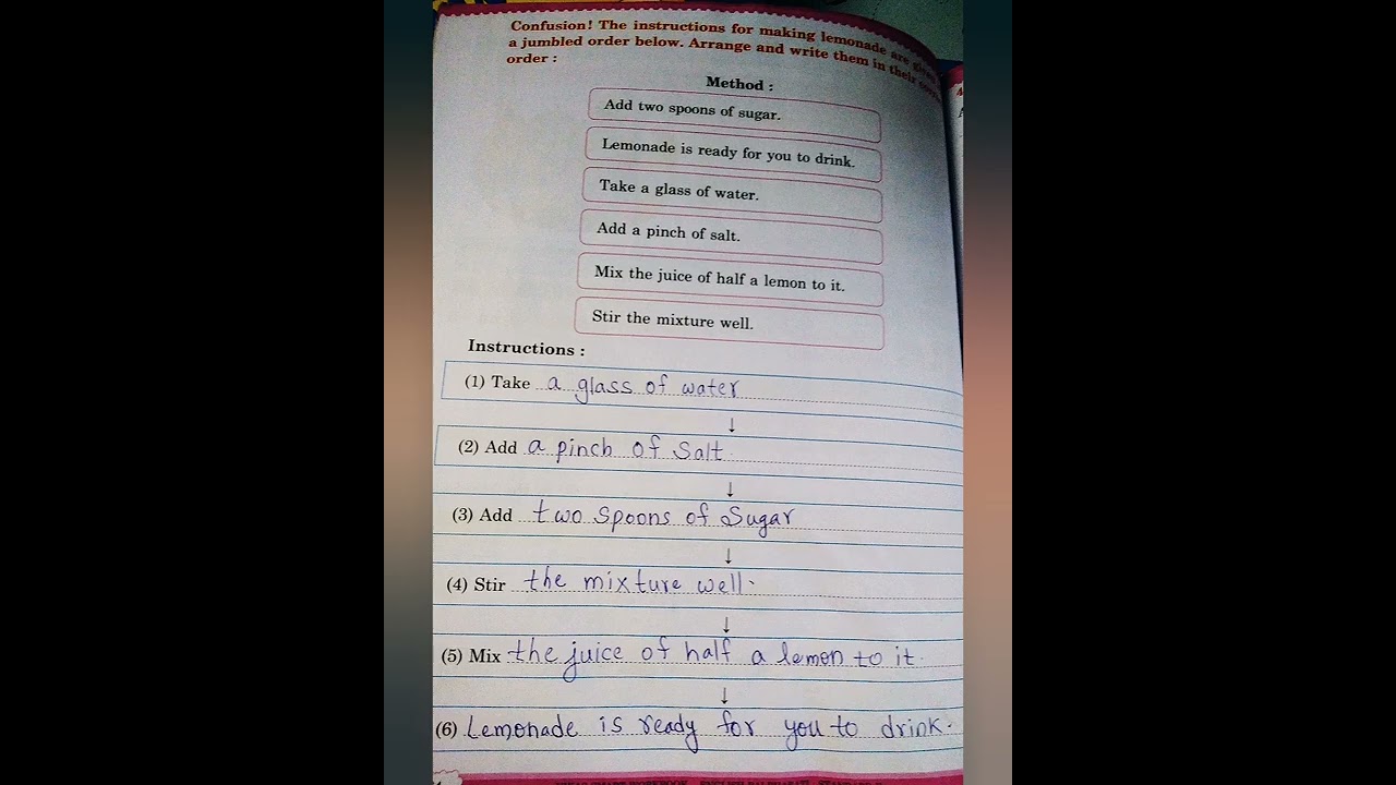 Std: 2nd , English workbook, Question Answer, Lesson no 3.9