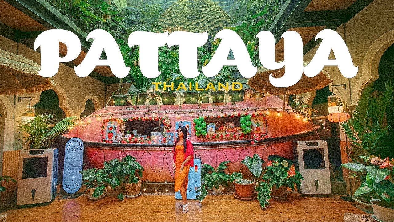 3 Days in Pattaya 🇹🇭 4k| Beach, Cafe, Foods, Floating Market and The Sanctuary of Truth